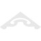 Ekena Millwork Pitch Northwest Architectural Grade PVC Gable Pediment, 48"W x 18"H x 1"P (9/12) GPP048X018X100NOR - alternate 4